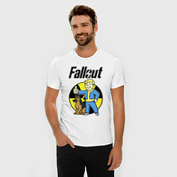 Футболка slim-fit Vault boy and dog, цвет: белый — фото 2