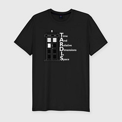 Футболка slim-fit Время и пространство, цвет: черный