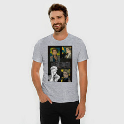 Футболка slim-fit Магическая битва Кэнто Нанами работник, цвет: меланж — фото 2