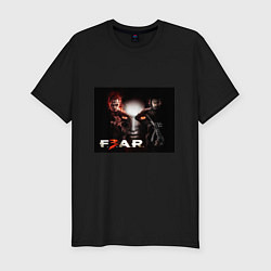 Футболка slim-fit Игра Fear главные герои, цвет: черный