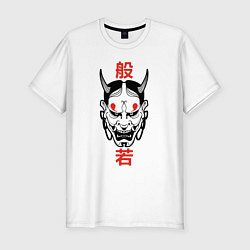 Мужская slim-футболка Японский демон - Хання