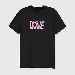 Футболка slim-fit Y2K love, цвет: черный