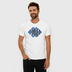 Футболка slim-fit Гойда в символике, цвет: белый — фото 2