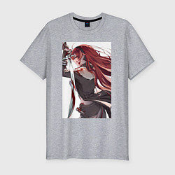 Мужская slim-футболка Реинкарнация безработного Бореас Грейрат