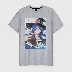 Мужская slim-футболка Реинкарнация безработного Рокси Мигурд