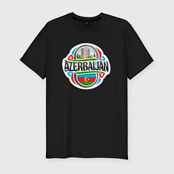 Футболка slim-fit Azerbaijan, цвет: черный