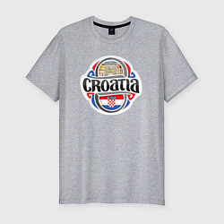 Футболка slim-fit Croatia, цвет: меланж