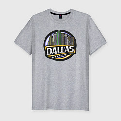 Футболка slim-fit Dallas USA, цвет: меланж