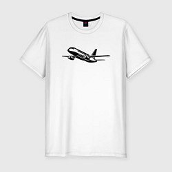 Мужская slim-футболка Сухой Суперджет 100 черный