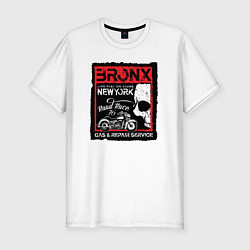 Футболка slim-fit Bronx, цвет: белый