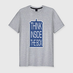 Футболка slim-fit Think inside the box, цвет: меланж