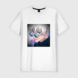 Футболка slim-fit Годжо, цвет: белый