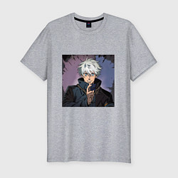 Мужская slim-футболка Годжо