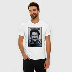 Футболка slim-fit Escobar draw portrait, цвет: белый — фото 2