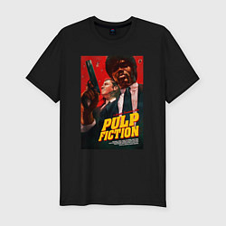 Мужская slim-футболка Pulp fiction - vincent and jules