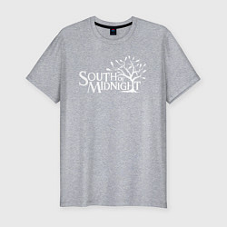 Футболка slim-fit South of midnight logo, цвет: меланж