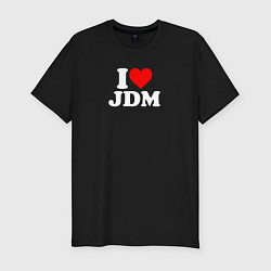 Футболка slim-fit I love JDM, цвет: черный