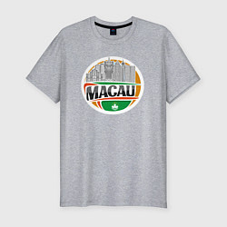 Футболка slim-fit Макао, цвет: меланж