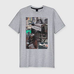 Мужская slim-футболка Журналист эстетика