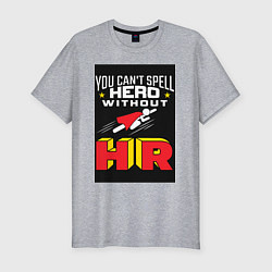 Мужская slim-футболка HR супергерой