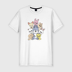 Футболка slim-fit Skzoo Family, цвет: белый