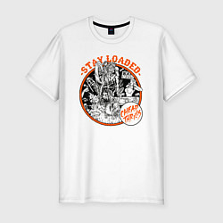 Футболка slim-fit Все в восторге не меняйся, цвет: белый