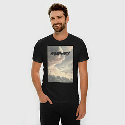 Футболка slim-fit Georgiy облака, цвет: черный — фото 2