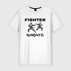 Футболка slim-fit Fighters karate, цвет: белый