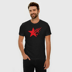 Футболка slim-fit USSR pixel star, цвет: черный — фото 2