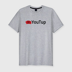 Футболка slim-fit Youtup youtube, цвет: меланж