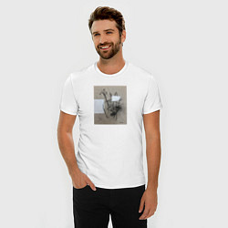 Футболка slim-fit Graphic abstract, цвет: белый — фото 2
