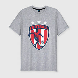 Футболка slim-fit Stars football, цвет: меланж