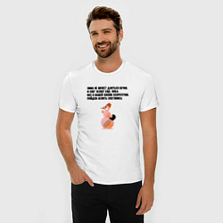Футболка slim-fit Пойдём лепить снеговика, цвет: белый — фото 2