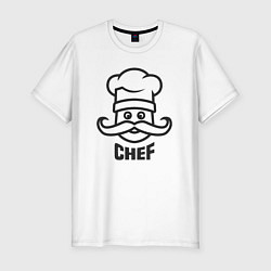 Футболка slim-fit Chef, цвет: белый