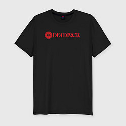 Футболка slim-fit Deadlock red logo, цвет: черный