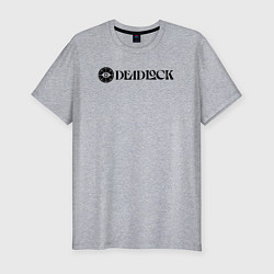 Футболка slim-fit Deadlock white logo, цвет: меланж