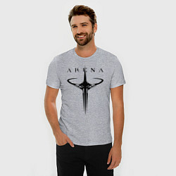Футболка slim-fit Quake arena logo, цвет: меланж — фото 2