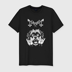 Футболка slim-fit Mayhem rock dog, цвет: черный