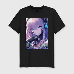 Футболка slim-fit Marin Kitagawa cyberpunk - collaboration, цвет: черный