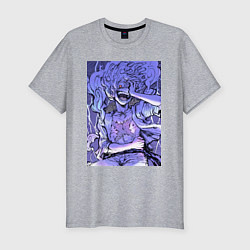 Мужская slim-футболка Ван-Пис Луффи улыбается