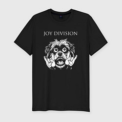 Футболка slim-fit Joy Division rock dog, цвет: черный