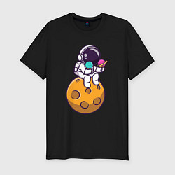 Мужская slim-футболка Лунное мороженое