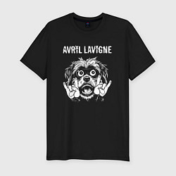 Футболка slim-fit Avril Lavigne rock dog, цвет: черный