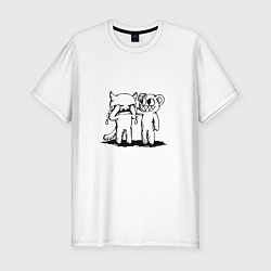 Футболка slim-fit Radiohead kid a next life 90s, цвет: белый