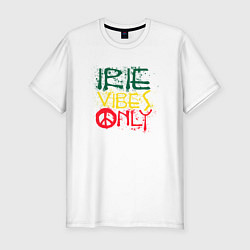 Футболка slim-fit Irie vibes only, цвет: белый