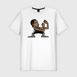 Футболка slim-fit Кавай Леонард, цвет: белый