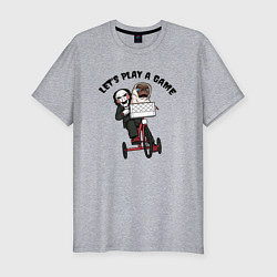 Футболка slim-fit Инопланетянин - Пила, цвет: меланж