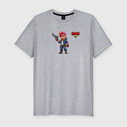 Футболка slim-fit Brawl stars style boys, цвет: меланж