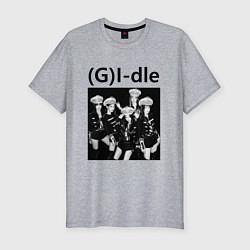 Мужская slim-футболка G I-dle группа в стиле империи