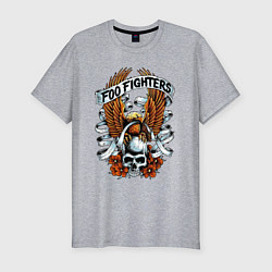 Футболка slim-fit Foo Fighters - eagle, цвет: меланж